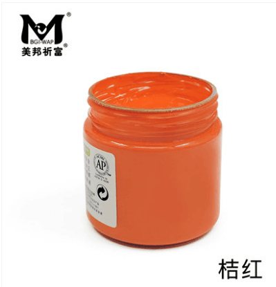 美邦AP06-313水粉颜料-桔红/100ml