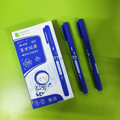 玛丽ML-5762双头勾线笔-蓝