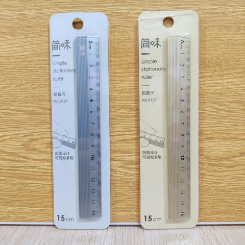 特价小鱼儿8107直尺-15cm/铝/简味