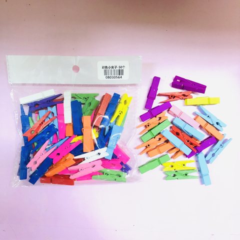 彩色小夹子-50个