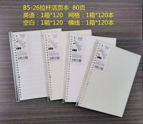 快乐星B5-26孔02活页本-网格