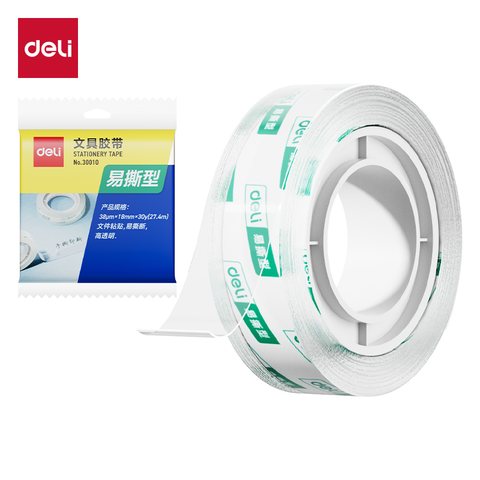 ↑得力30010文具胶带-18mmx30y
