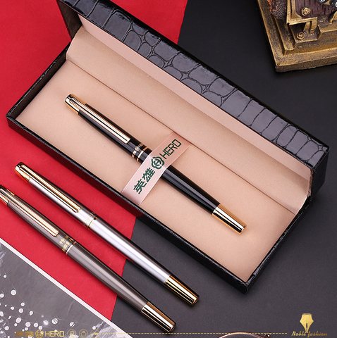 英雄285钢笔-黑铬高级铱金笔