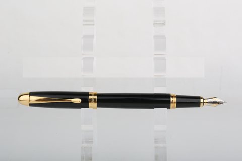英雄3810黑漆杆套美工笔