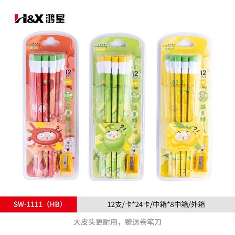 ■鸿星SW-1111铅笔-HB/12支/维克熊