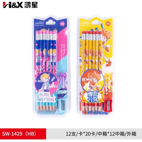 ■鸿星SW-1429铅笔-HB/12支/维克熊